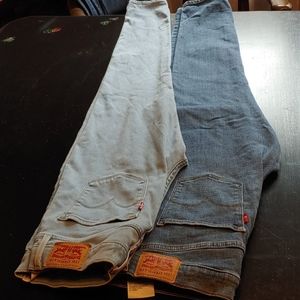 2 pair women Levis